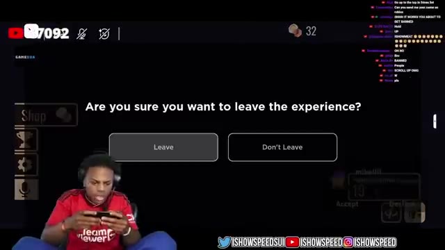 iShowSpeed Installs HACKS On Roblox.. (banned)
