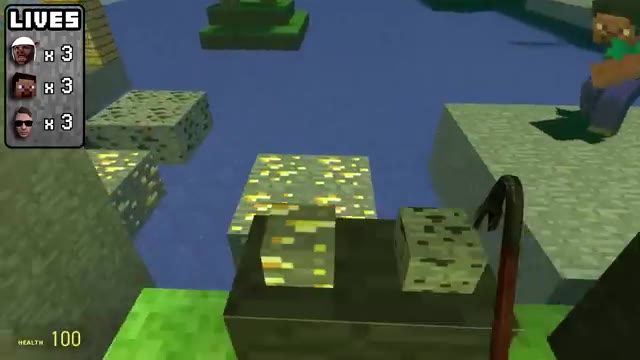 Gmod Deathrun Funny Moments - Minecraft Edition! (Knowledge)