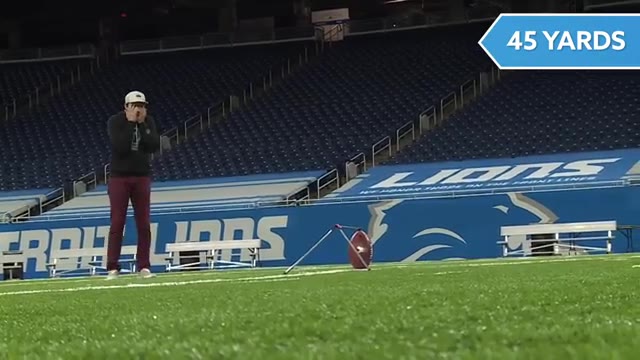 World's Longest Field Goal- Robot vs NFL Kicker