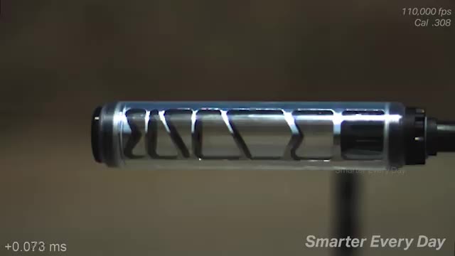 See Through Suppressor in Super Slow Motion (110,000 fps)  - Smarter Every Day 177