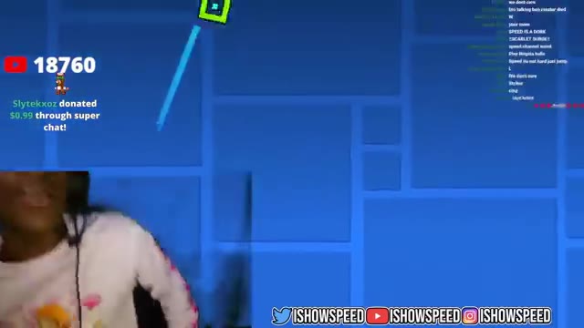 Speed Attempts The "Hardest" Geometry Dash Level.. 😂