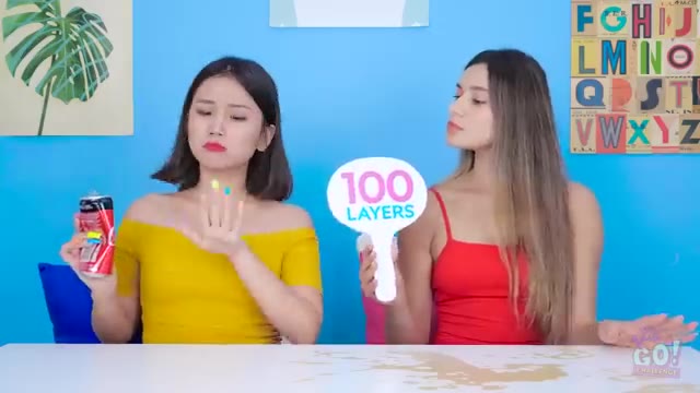 100 LAYERS CHALLENGE || 1000 Coats of Nails, Lipstick, Makeup! DARE GAME by 123 GO!CHALLENGE