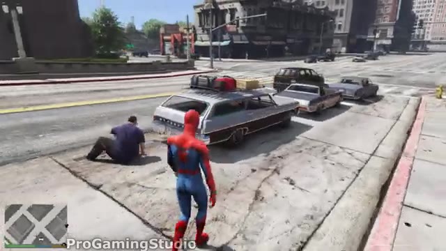 GTA 5 Spiderman Falling off Highest - Funny Moments & GTA 5 Gameplay Fails