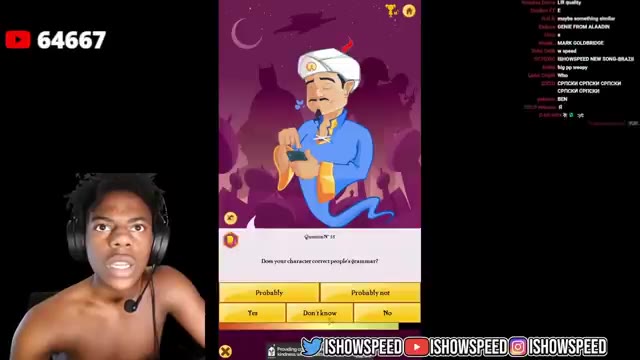 iShowSpeed Plays The AKINATOR.. 😂