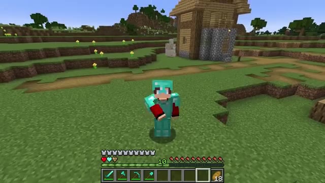 Custom Hearts Speedrunner VS Hunter in Minecraft