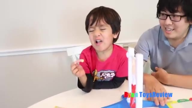 Fantastic Gymnastic Challenge! Family Fun Games for Kids! Egg Surprise Toys Extreme Warhead Candy